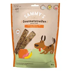 BOSCH Sammy's Stripes Vištiena ir antis, 12 x 180 g – skanėstas visiems šunims