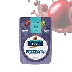 Forza 10 Adult paštetas sterilizuotoms katėms 1-6 m., su tunu, 80 g