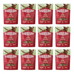 CARNILOVE Dog Soft Snack Quail 12x200g minkšti skanėstai su stručiu suaugusiems šunims