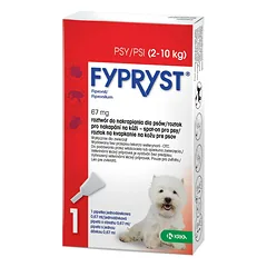 Fypryst Fipronil 67mg - lašai nuo blusų ir erkių šunims, sveriantiems nuo 2 iki nuotrauka