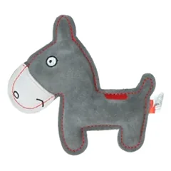 DOGGY DOODLES žaislas šunims asiliukas, pilkas, 17 cm