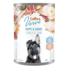 Calibra Verve GF Dog Puppy & Junior visavertis drėgnas maistas šuniukams ir jauniems šunims, 400 g