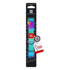 WAUDOG Nylon Recycled antkaklis šuniui su QR pasu, gradientas, mėlynas — 2 nuotrauka