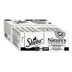 Sheba Nature's Collection padaže Protein suaugusioms katėms, porciniai pakeliai 96 x 85 g