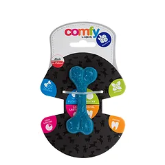 Ecomfy žaislas gyvūnui dental bone mint, mėlynių kvapo, 8.5 cm — 3 nuotrauka