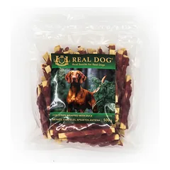 Real Dog Snacks Cod Strips Wrapped With Duck 500 g parduotuvėje mumbo.lt