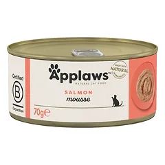 APPLAWS Cat Mousse Tin 70 g Salmon šlapias maistas katei su lašiša