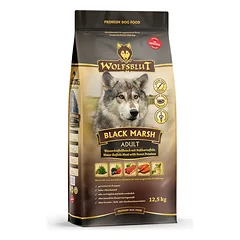 WOLFSBLUT Adult Black Marsh sausas maistas suaugusiems šunims su buivoliena ir batatais 12,5 kg