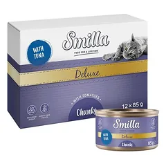Smilla Deluxe kąsneliai drėgnas maistas katėms 12 x 85 g — 4 nuotrauka