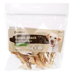 Flamingo Nature Snack Ėriuko Galvos Oda - skanėstai šunims, ėriuko galvos oda