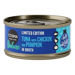 Cosma Nature Winter-Edition su tunu, vištiena ir moliūgais, drėgnas maistas katėms