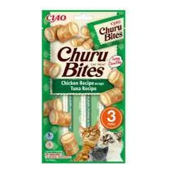 Churu Cat Bites Chicken Tuna begrūdis skanėstas katėms, 30 g