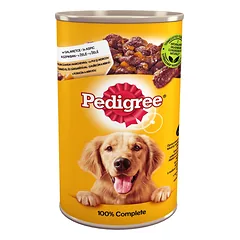PEDIGREE Adult 1200 g - drėgnas visavertis ėdalas suaugusiems šunims su vištiena ir morkomis želė