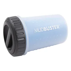 Dexas Lidded Mudbuster - Sandarus silikoninis letenų valiklis šunims ir katėms - Mėlynas, Niebieski / Medium — 2 nuotrauka