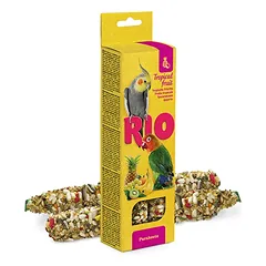 RIO lazdelės su tropiniais vaisiais ilgauodegėms papūgoms, 2x40g