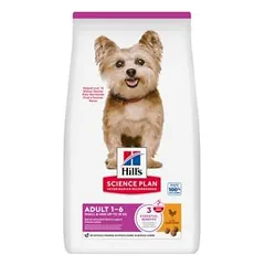 Hills Science Plan Canine Adult Small and Mini Chicken sausas maistas mažų veislių šunims, 1,5 kg