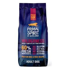 Primal Spirit Wilderness Pork, Chicken & Fish – sausas maistas šunims su vištiena ir žuvimi