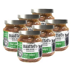 Basttet'o Holistinė veršienos filė galetėje katėms 6x130g