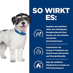 Hill's Prescription Diet Metabolic + Mobility svorio kontrolė Mini, sausas maistas šunims, 5 - 9,9 kg — 5 nuotrauka