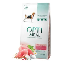 Optimeal™ Visavertis sausas maistas vidutinių veislių suaugusiems šunims – kalakutas 1,5kg – 20kg.