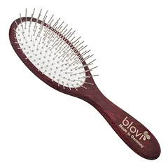 Blovi Wood Soft Small Pin Brush - maža medinė šepetėlis su metaliniais smeigtukais, labai minkšta