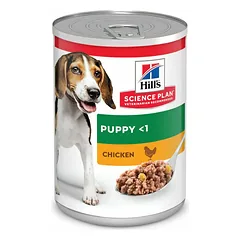 Hills Science Plan Dog Puppy With Chicken visavertis drėgnas maistas šuniukams ir kalėms, 370 g