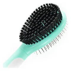Record Hairmony L dvipusis šepetys šunims su šereliais ir plieniniais dygsniais, 7.5×23.5 cm