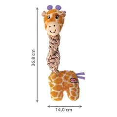 KONG Knots Twists Giraffe/Flamingo žaislas šunims, 1 vnt. — 5 nuotrauka