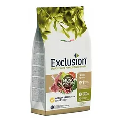 Exclusion Mediterraneo Monoprotein Formula M, sausas maistas šunims 3 kg parduotuvėje 1petshop.lt