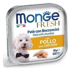 Monge Fresh Pate With Chicken konservai šunims su vištiena, 100 g