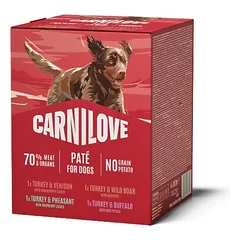 CARNILOVE Dog Pouch Multipack 4X300g mišinys drėgnos maisto mišinių suaugusiems šunims