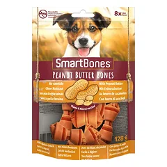SmartBones Peanut Butter Bones skanėstai su riešutų sviestu mažų veislių šunims, 8 vnt. photo