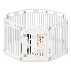GIANTEX Faltbarer Hundepark aus Kunststoff, individuelle Form