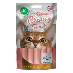Kreminis skanėstas katėms lašišos skonio, 5x15 g