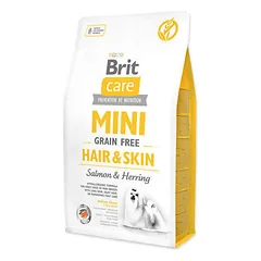 Brit Care Mini Hair&Skin sausas pašaras mažų veislių šunims 2 kg (galiojimas iki 2026.11.06)