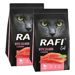 DOLINA NOTECI Rafi Cat sausas maistas sterilizuotoms katėms su lašiša 2x1,5kg