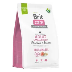 Brit Care Sustainable Adult Small Breed Chicken&Insect sausas maistas mažų veislių šunims, 1 kg