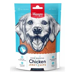 Wanpy Chicken Jerky Chips skanėstai šunims, vytintos vištienos traškučiai, 100 g