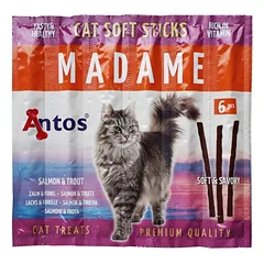 ANTOS MADAME Mėsos lazdelės katėms lašiša/tunas