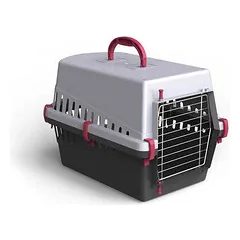 Georplast transportavimo dėžė su metalinėmis durelėmis šunims ir katėms, 50x33x32 cm, gyvūnams iki 10 kg — 3 nuotrauka