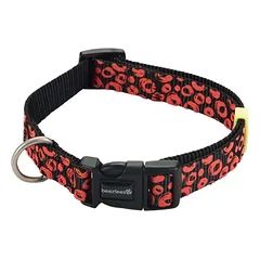 Beeztees antkaklis šunims Scribbles, juodas, Reguliavimas: 26 - 40 cm — 3 nuotrauka