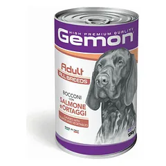 Gemon Dog Adult All Breeds Chunks with Salmon & Vegetables 1250 g