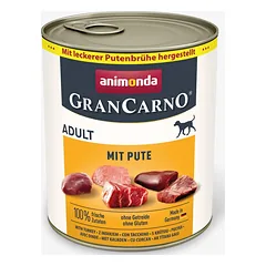 Animonda GranCarno Adult: konservai suaugusiems šunims su kalakutiena, 800 g — 3 nuotrauka
