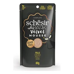 Schesir After Dark Velvet Mousse drėgnas maistas katėms 12 x 80 g — 1 nuotrauka