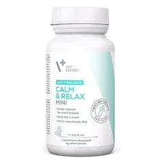 VET EXPERT Daily Balance Calm and Relax Mini parama mažiems šunims ir katėms 30 kapsulių