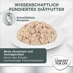 Concept for Life Veterinary Diet Hypoallergenic su lašiša, drėgnas maistas katėms — 5 nuotrauka