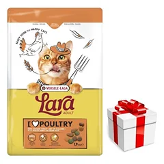 VERSELE-LAGA Lara Adult Turkey & Chicken 1.9kg - suaugusių kačių maistas su vištiena ir kalakutiena + Staigmena katei