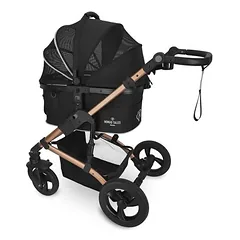 Nomad Tales Calma vežimėlis augintiniams, rose gold, L 82 x B 65 x H 102 cm / iki 15 kg — 4 nuotrauka