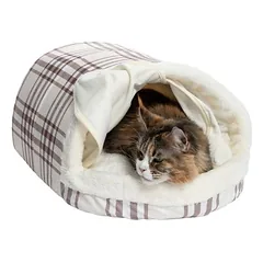 zooplus basics languotas minkštas guolis katėms, urvas, L 60 x B 40 x H 28 cm — 2 nuotrauka