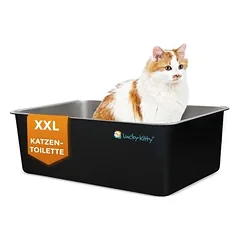 Lucky-Kitty kačių tualetas XXL, Balta matinė 1 vnt. — 2 nuotrauka